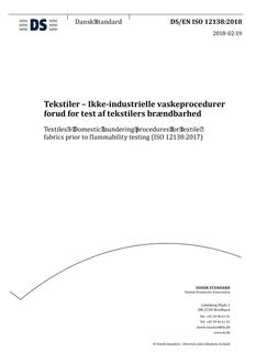 DANSK DS/EN ISO 12138
