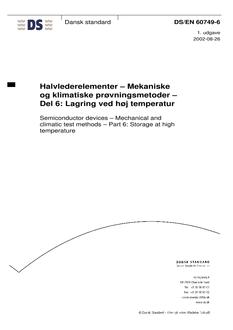 DANSK DS/EN 60749-6