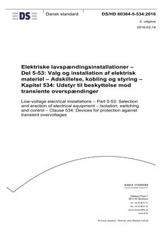 DANSK DS/HD 60364-5-534