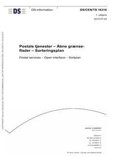 DANSK DS/CEN/TS 16316