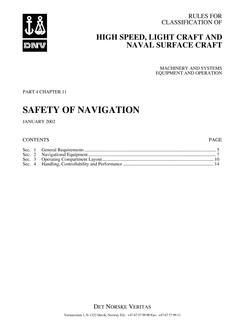 DNV DNV-RU-HSLC PART 4 CHAPTER 11