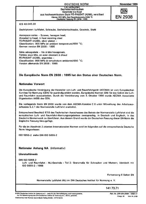 DIN EN 2938