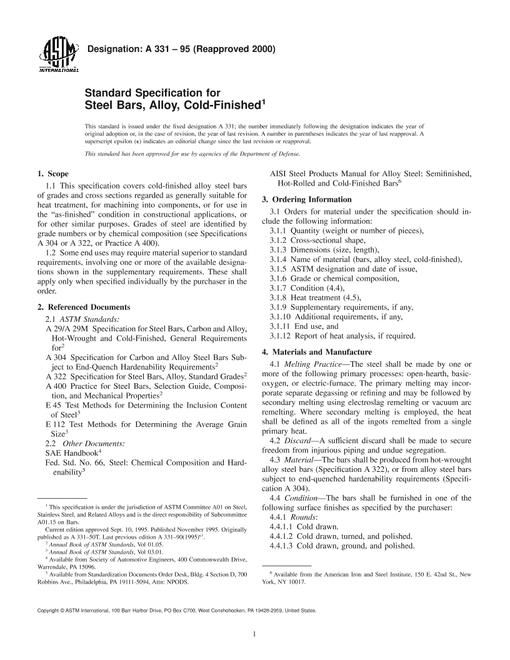 ASTM A331-95(2000)