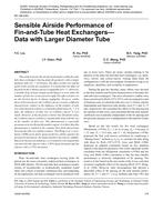 NY-08-043 -- Sensible Airside Performance of Fin-and-Tube Heat Exchangers--Data with Larger Diameter Tub