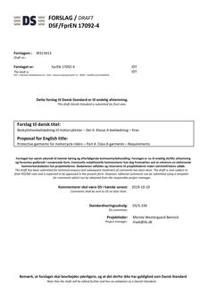 DANSK DSF/FPREN 17092-4