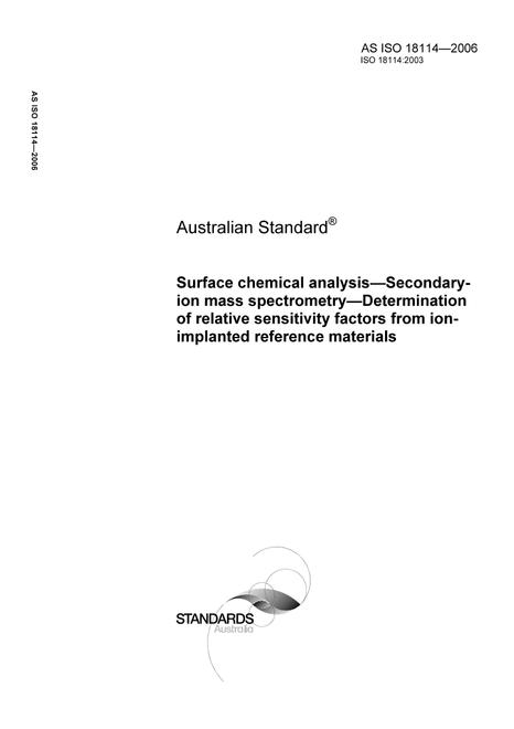AS ISO 18114-2006