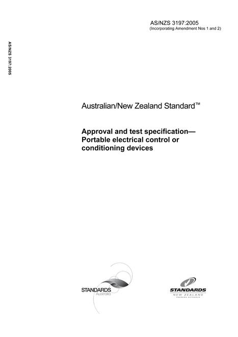 AS/NZS 3197:2005