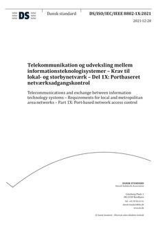 DANSK DS/ISO/IEC/IEEE 8802-1X
