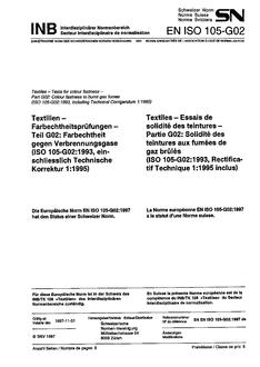 SNV SN EN ISO 105-G02