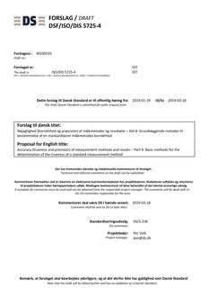 DANSK DSF/ISO/DIS 5725-4