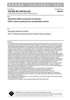 CEI EN IEC 60730-2-22