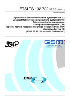 ETSI TS 132 722