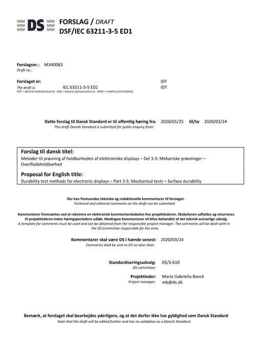 DANSK DSF/IEC 63211-3-5 ED1