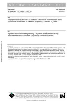 CEI UNI ISO/IEC 25000