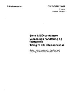 DANSK DS/ISO/TR 15069