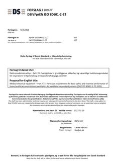 DANSK DSF/FPREN ISO 80601-2-72