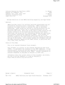 IETF RFC 7074
