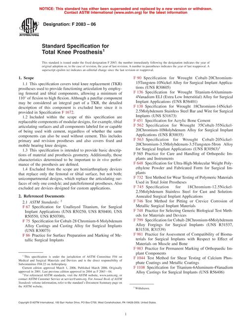 ASTM F2083-06