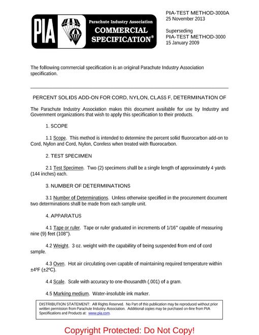 PIA PIA-TEST METHOD-3000A