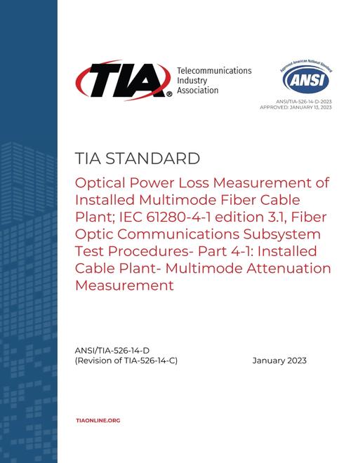 TIA ANSI/TIA-526-14-D