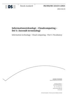 DANSK DS/ISO/IEC 22123-1