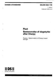 DANSK DS/EN ISO 179