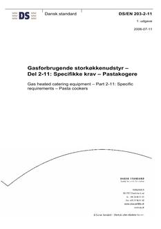 DANSK DS/EN 203-2-11