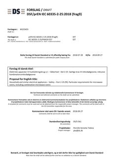 DANSK DSF/PREN IEC 60335-2-25 {FRAG9}