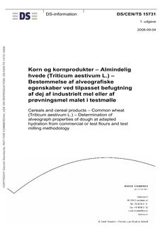DANSK DS/CEN/TS 15731
