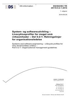 DANSK DS/ISO/IEC TR 29110-5-2-1