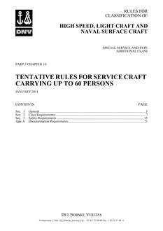 DNV DNV-RU-HSLC PART 5 CHAPTER 10