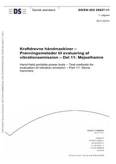 DANSK DS/EN ISO 28927-11