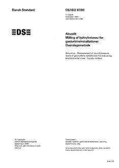 DANSK DS/ISO 6190