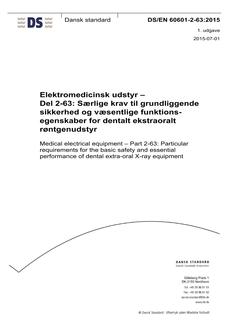 DANSK DS/EN 60601-2-63