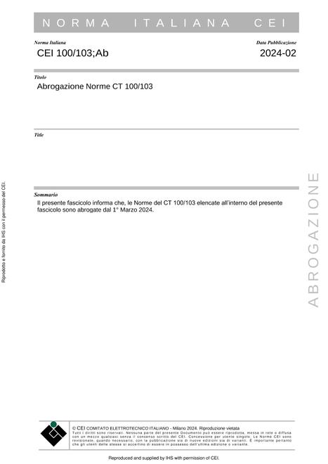 CEI 100/103;AB