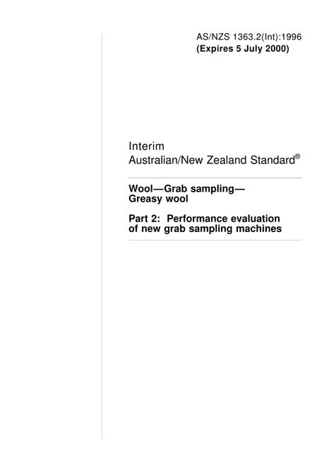 AS/NZS 1363.2(INT):1996