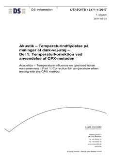 DANSK DS/ISO/TS 13471-1