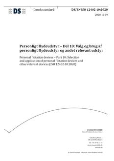 DANSK DS/EN ISO 12402-10
