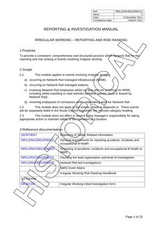 NR NR/L3/INV/3001/RIM110 ISSUE 1