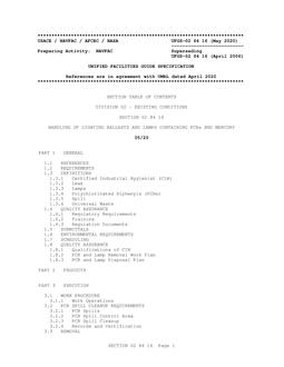 NAVY UFGS-02 84 16