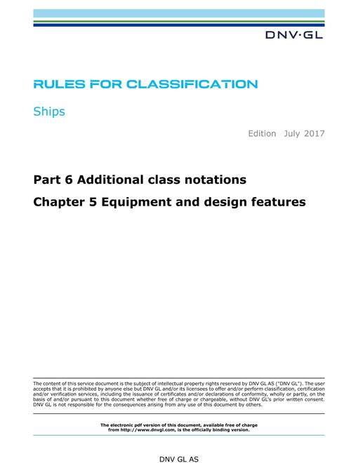 DNV DNVGL-RU-SHIPS PART 6 CHAPTER 5