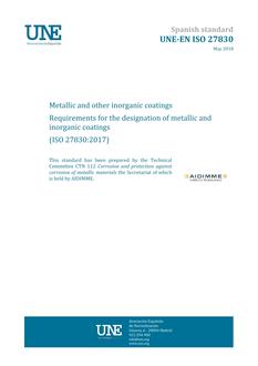 AENOR UNE-EN ISO 27830