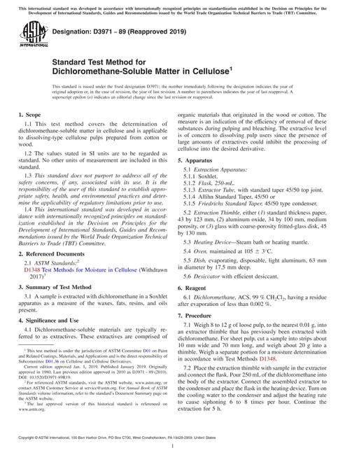 ASTM D3971-89(2019)