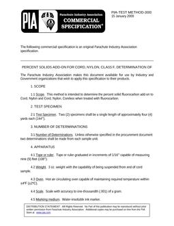 PIA PIA-TEST METHOD-3000