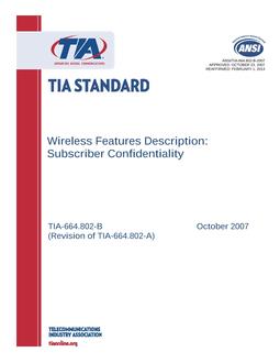 TIA ANSI/TIA-664.802-B