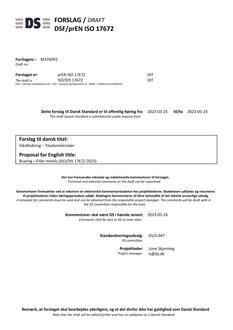 DANSK DSF/PREN ISO 17672