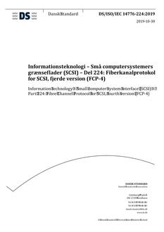 DANSK DS/ISO/IEC 14776-224