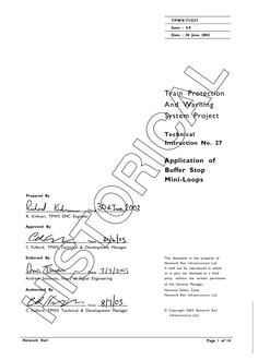 NR TPWS/TI/027 ISSUE 4