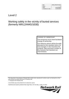 NR NR/L2/AMG/1030 ISSUE 1