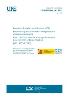 AENOR UNE-EN ISO 14253-1